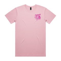 Bubblegum Pop! - Unisex tee pink (pre-order) Front+Back print