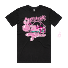 Bubblegum Pop! - Unisex tee black (pre-order) Front+Back print