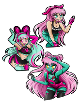 Bunny Girls - Kisscut sticker