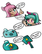 Drift Bunny Friends - Chatty Peeker Stickers