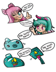 Drift Bunny Friends - Chatty Peeker Stickers