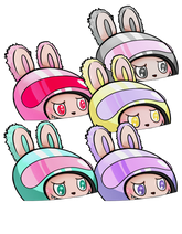 Lafufu Stickers - Peeker sticker Helmet biker racer