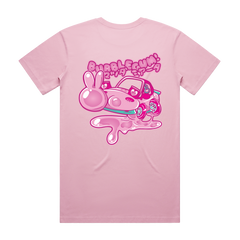 Bubblegum Pop! - Unisex tee pink (pre-order) Front+Back print