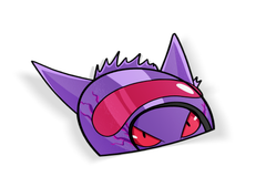 Monsters - Racer/Biker Helmet Peeker Stickers