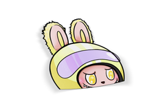 Lafufu Stickers - Peeker sticker Helmet biker racer