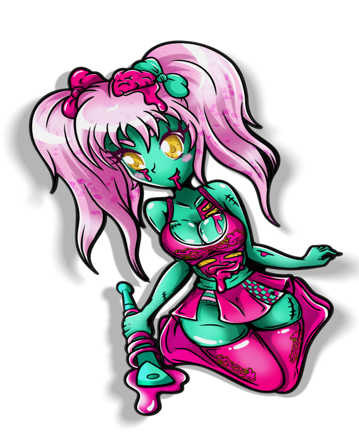 Zombie Sakura 2025 - Kisscut Sticker