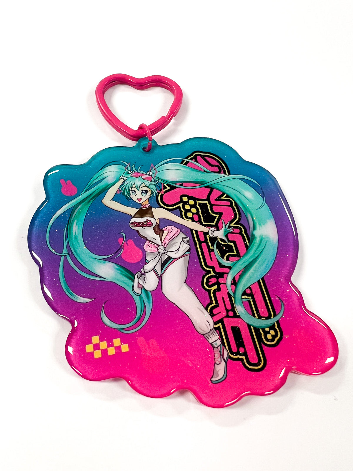 Racer Miku - Keyring Glitter  Drift bunny decals