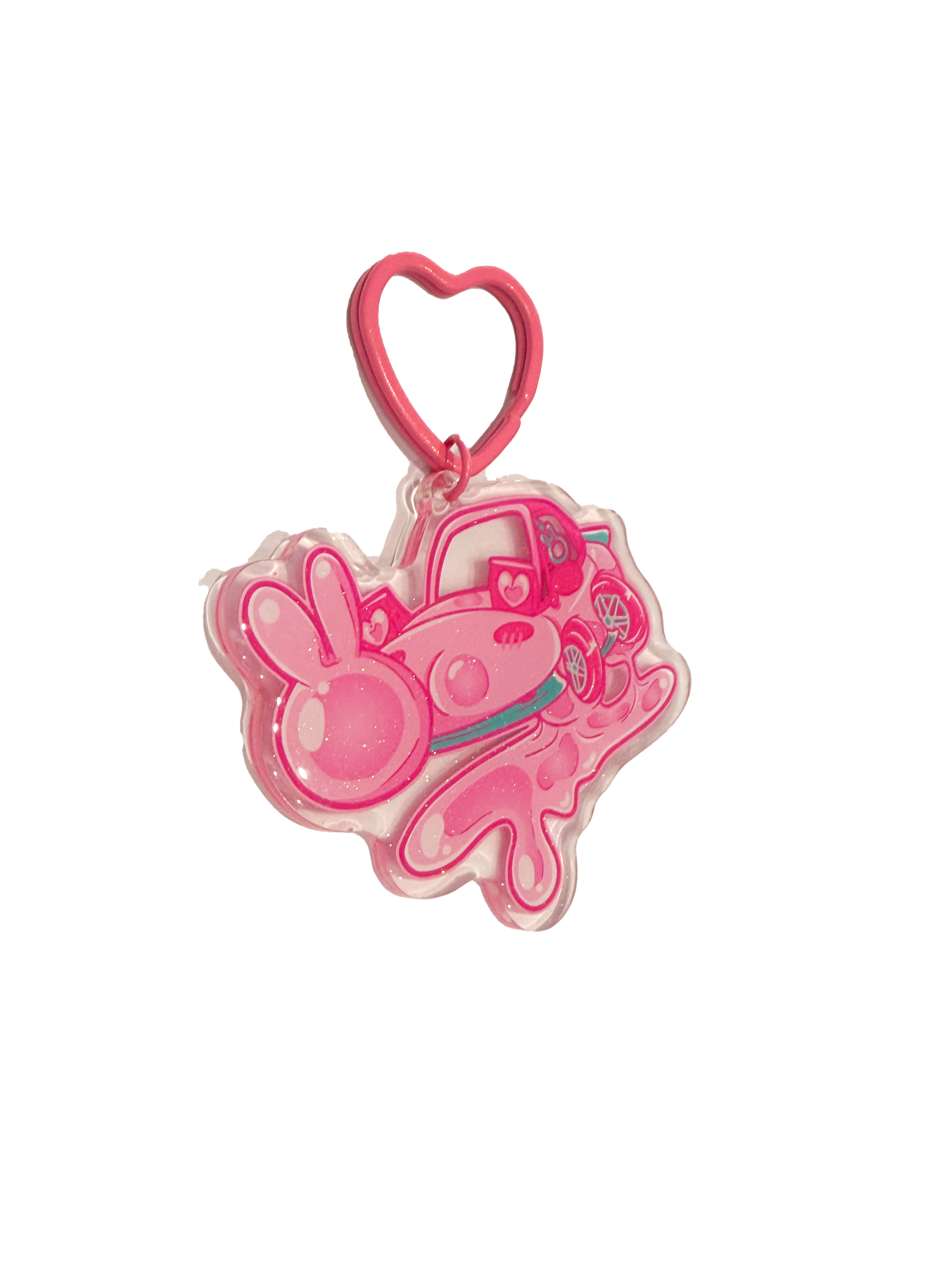 Bubblegum Miata - Keyring Glitter