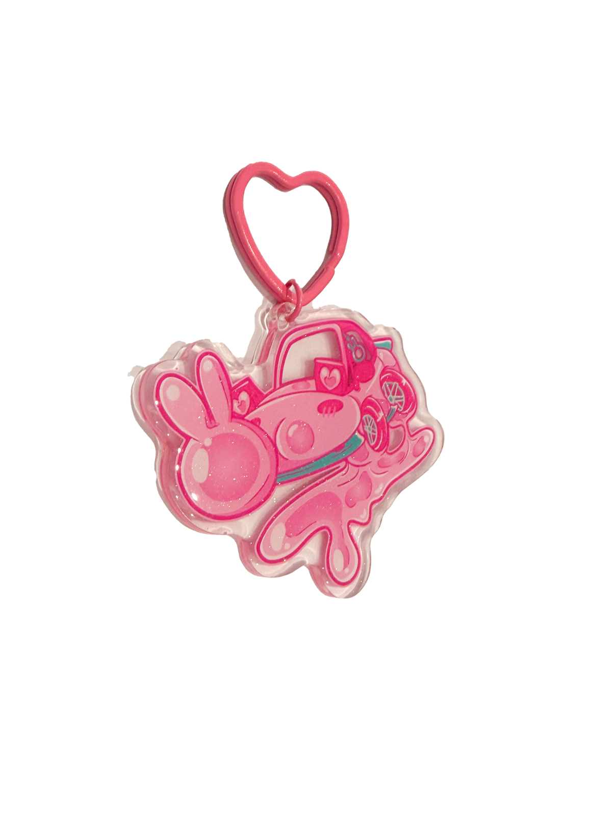 Bubblegum Miata - Keyring Glitter