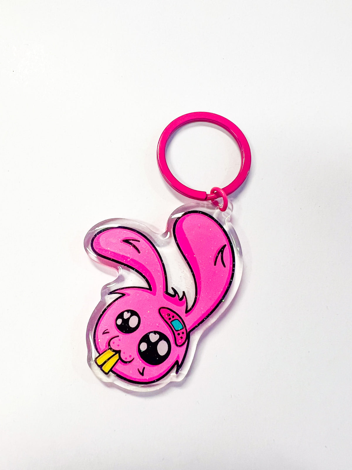 Kawaii Bunny - Keyring Glitter  Drift bunny decals