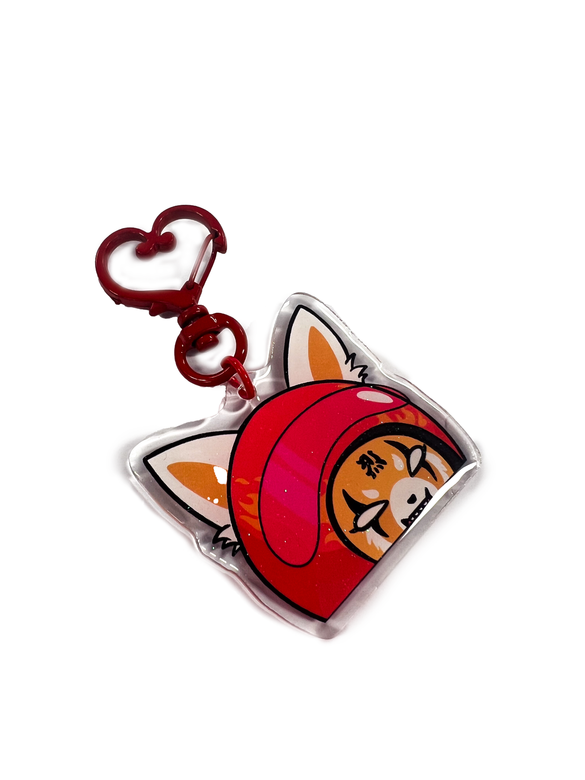 Racer Aggretsuko - Keyring Glitter