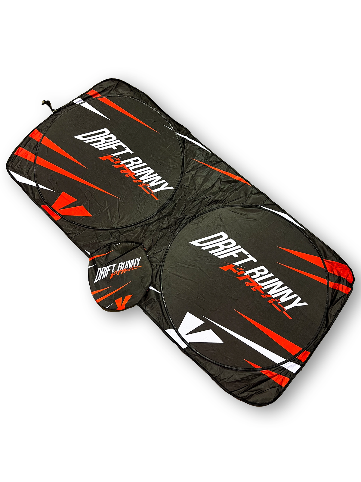 Red Black Slash -  Drift Bunny Sunshade