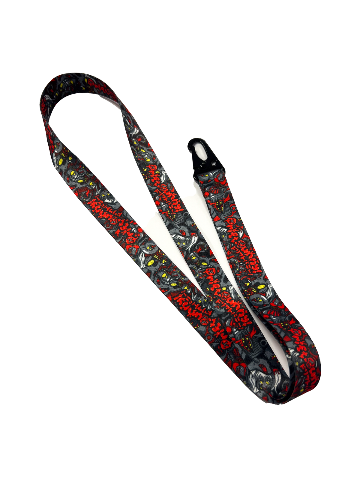 Drift Bunny Grey Zombies lanyard