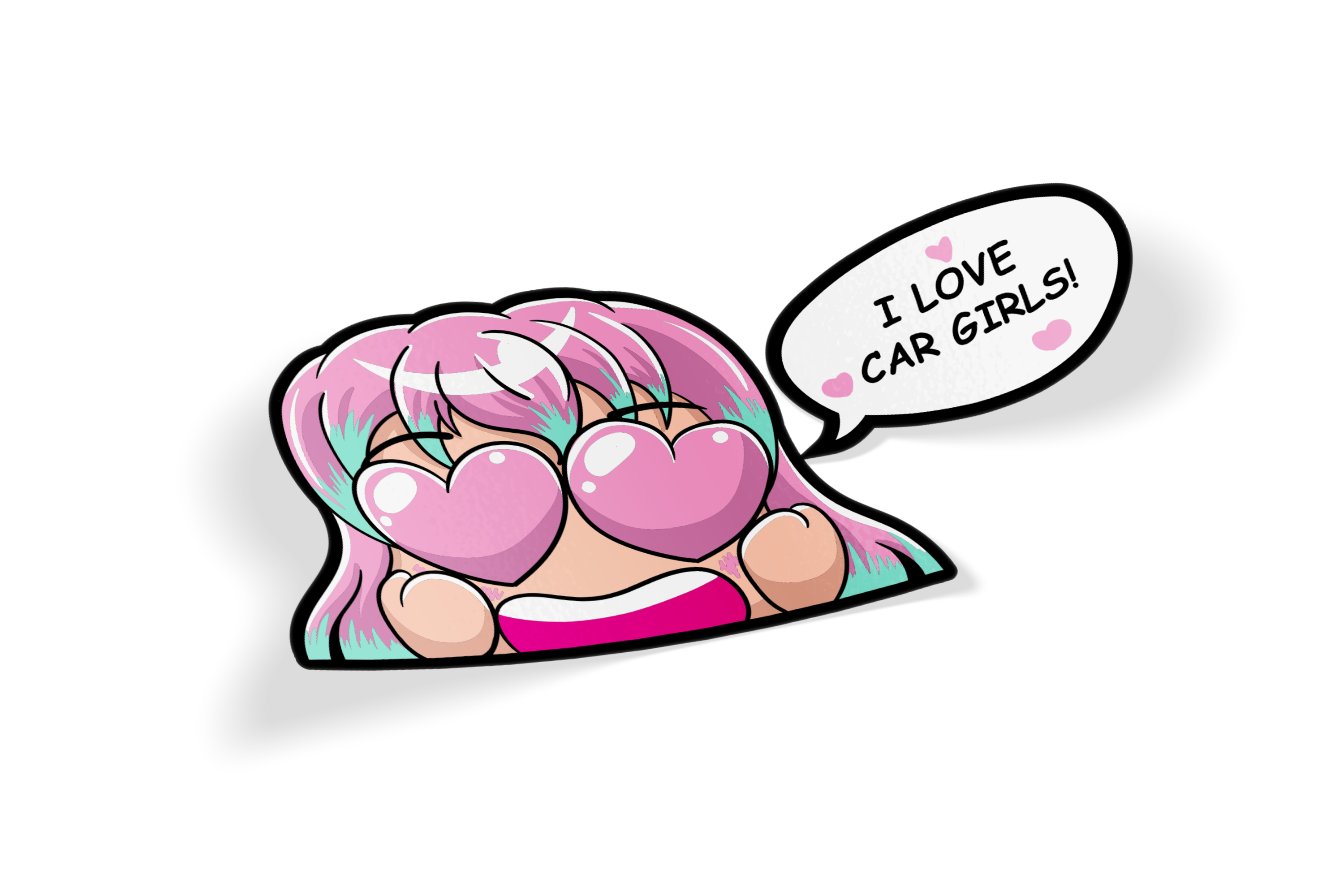 Sakura Loves you - Girls with JDM cars peeker (Single or set)