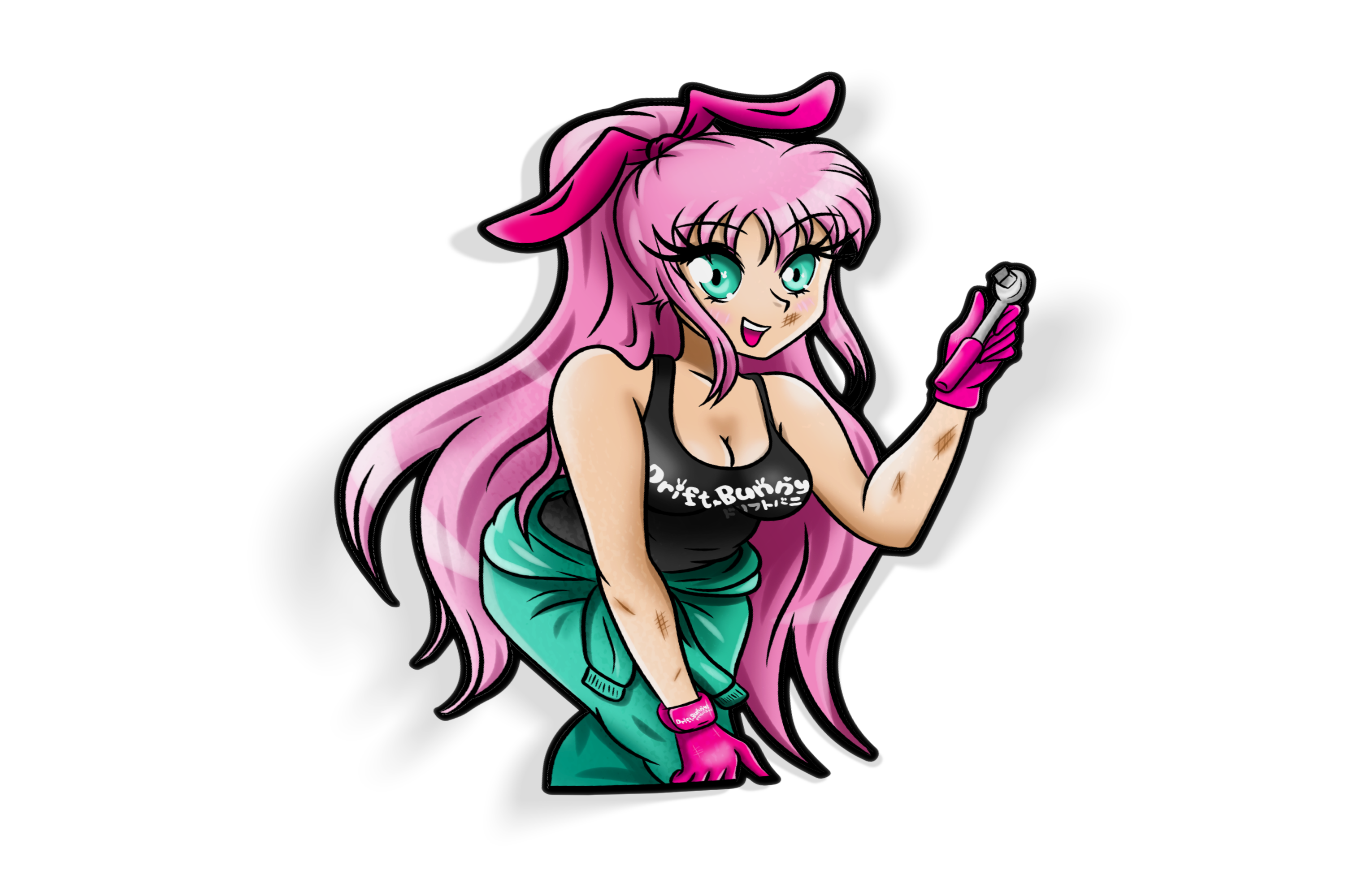 Bunny Girls - Kisscut sticker