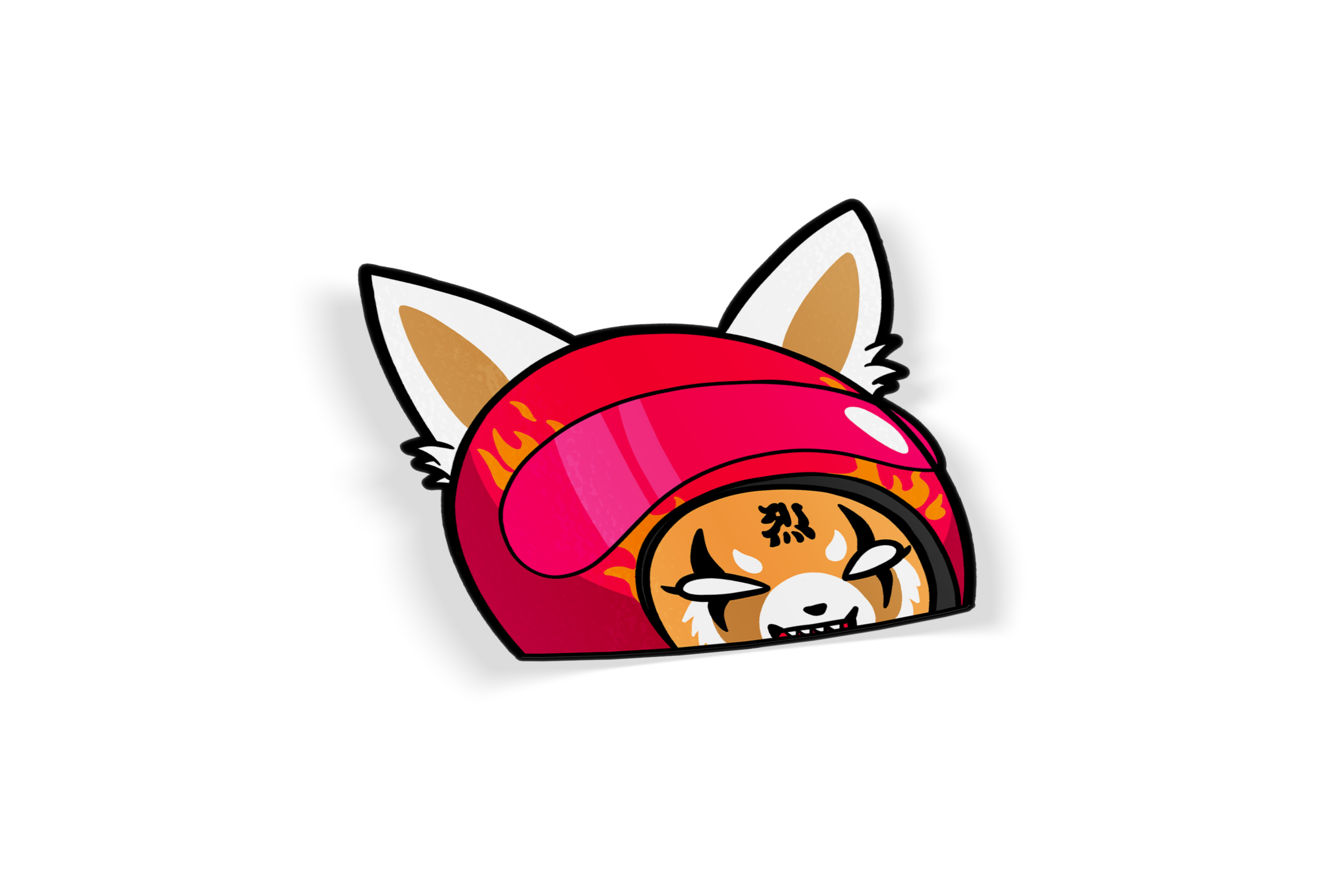 Racer Cute Friends - Racer/Biker Helmet Peeker Stickers