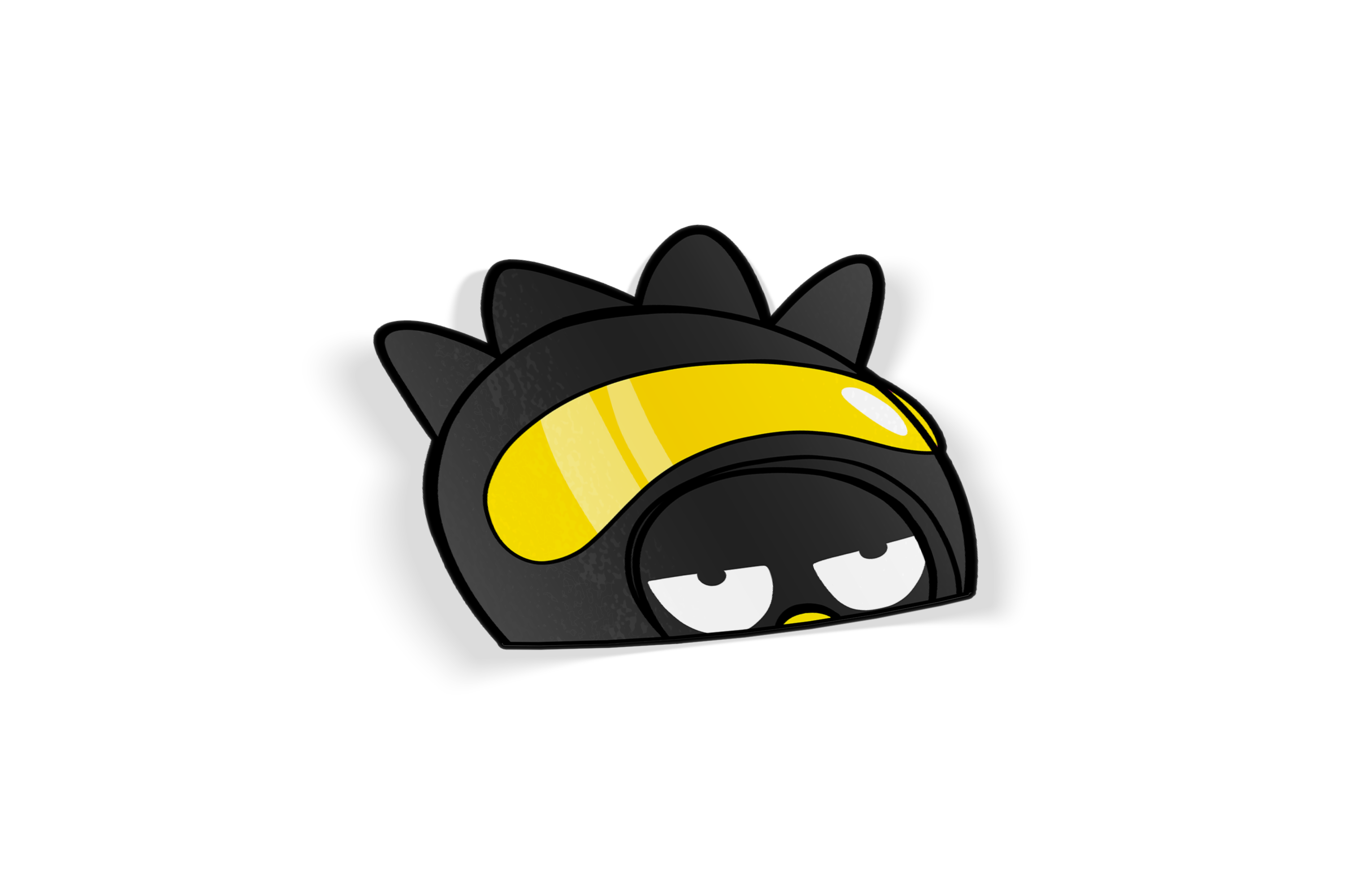 Racer Cute Friends - Racer/Biker Helmet Peeker Stickers