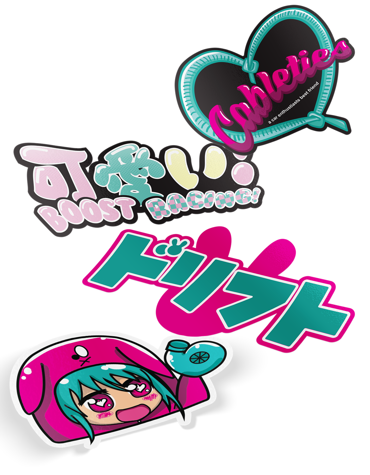 Diecut Stickers - Single or set