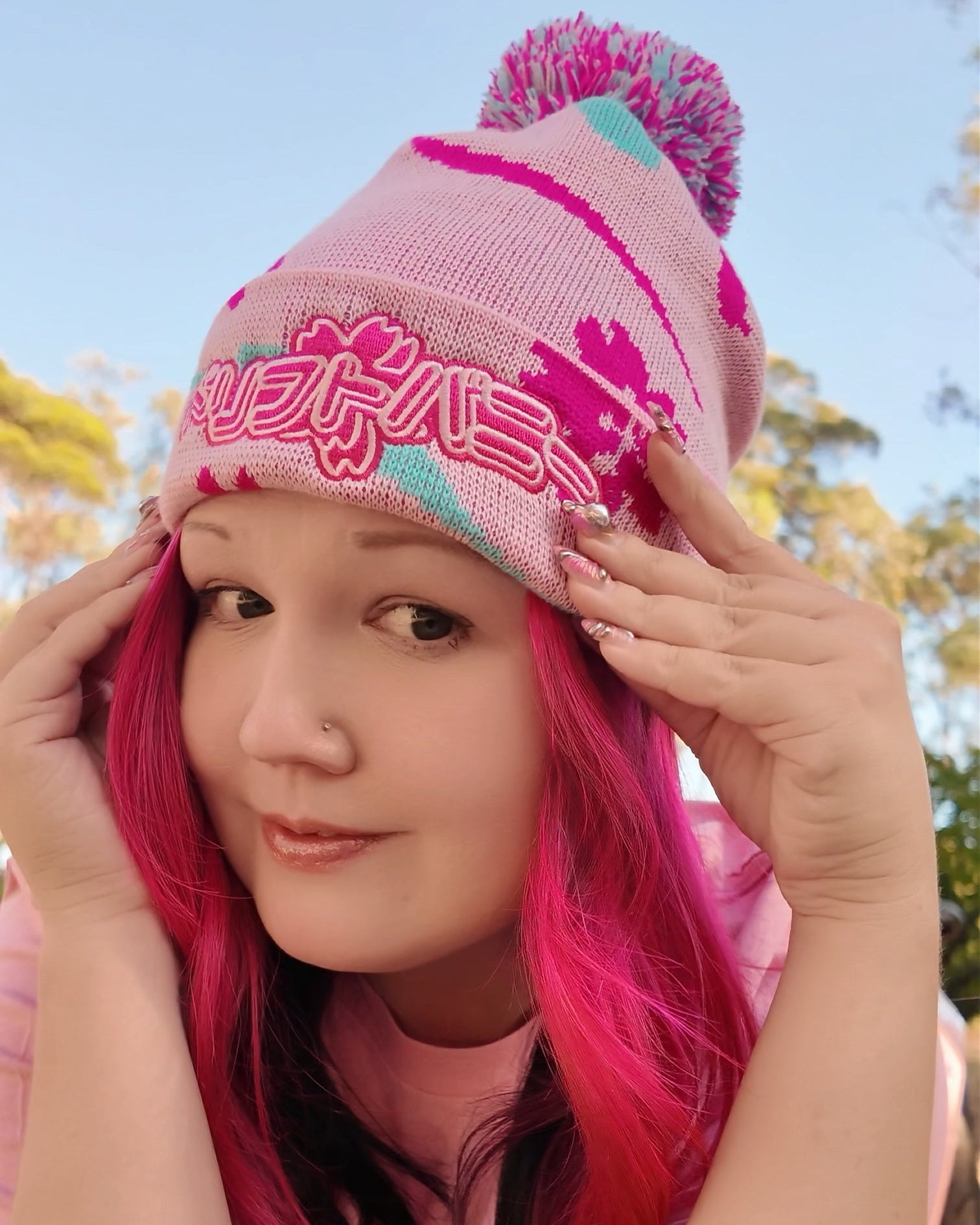 Sakura Pom Pom - Beanie