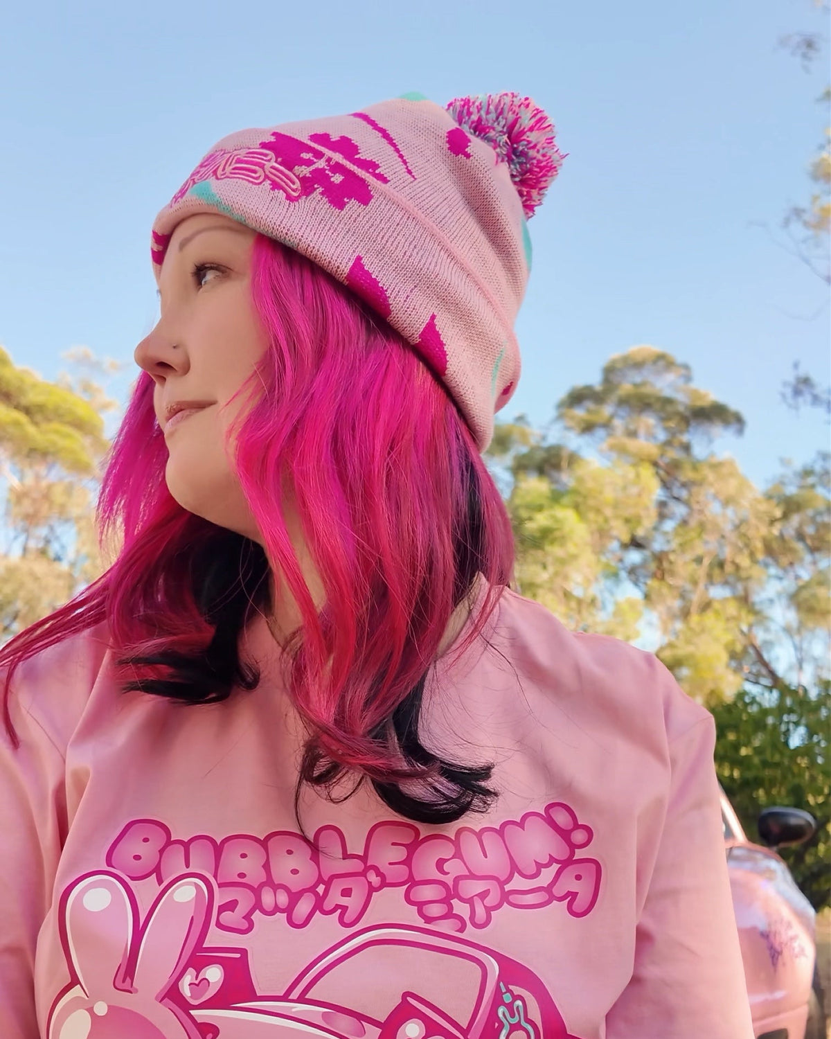 Sakura Pom Pom - Beanie