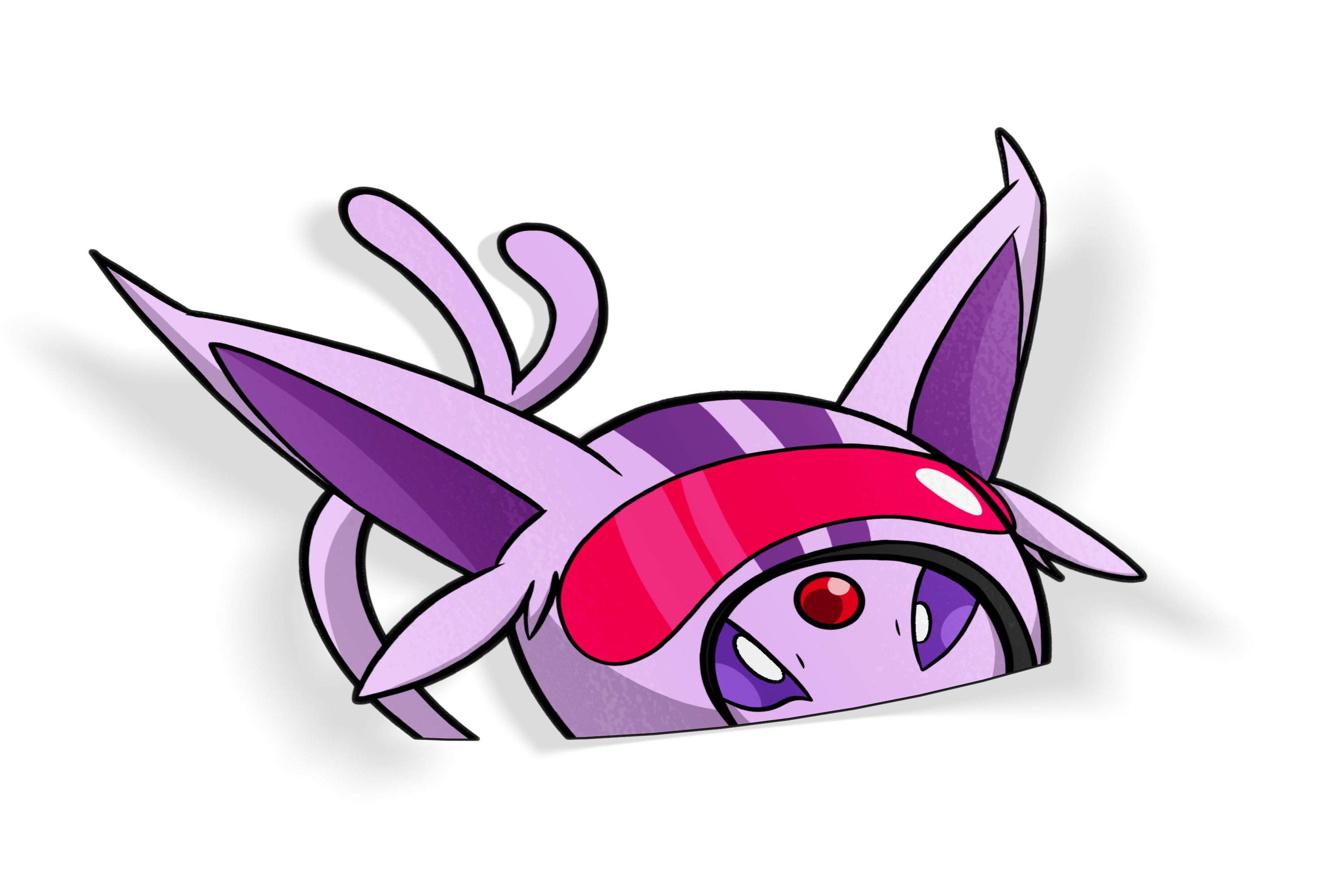 Fluffy Monsters - Racer/Biker Helmet Peeker Stickers