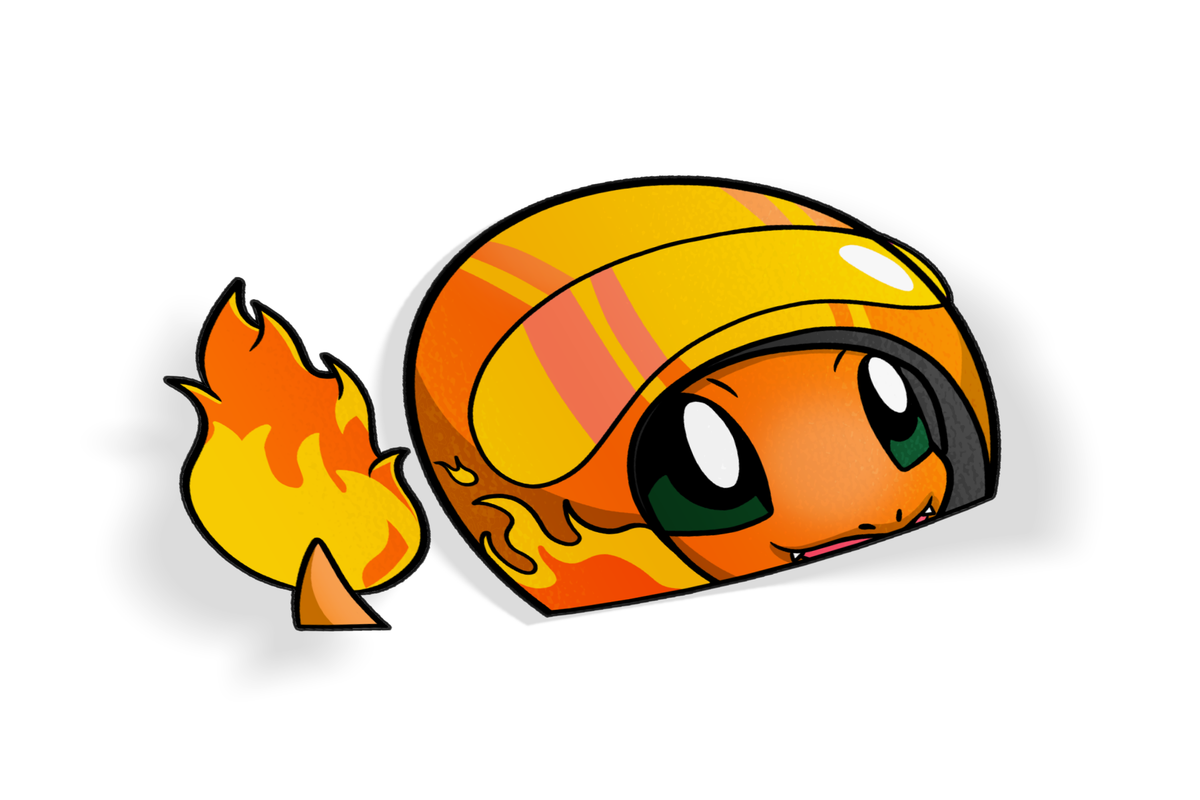 Fire - Racer Peeker Stickers