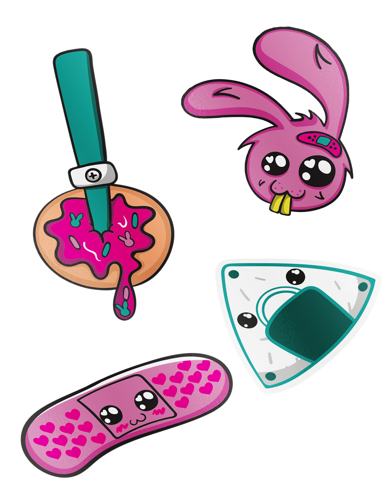 Kawaii Stickers - Single or Set