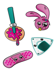 Kawaii Stickers - Single or Set