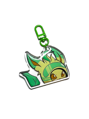Racer Leaf - Keyring Glitter Helmet Biker