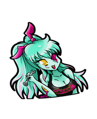 Zombie Sakura & Meiko - Torso Kisscut stickers