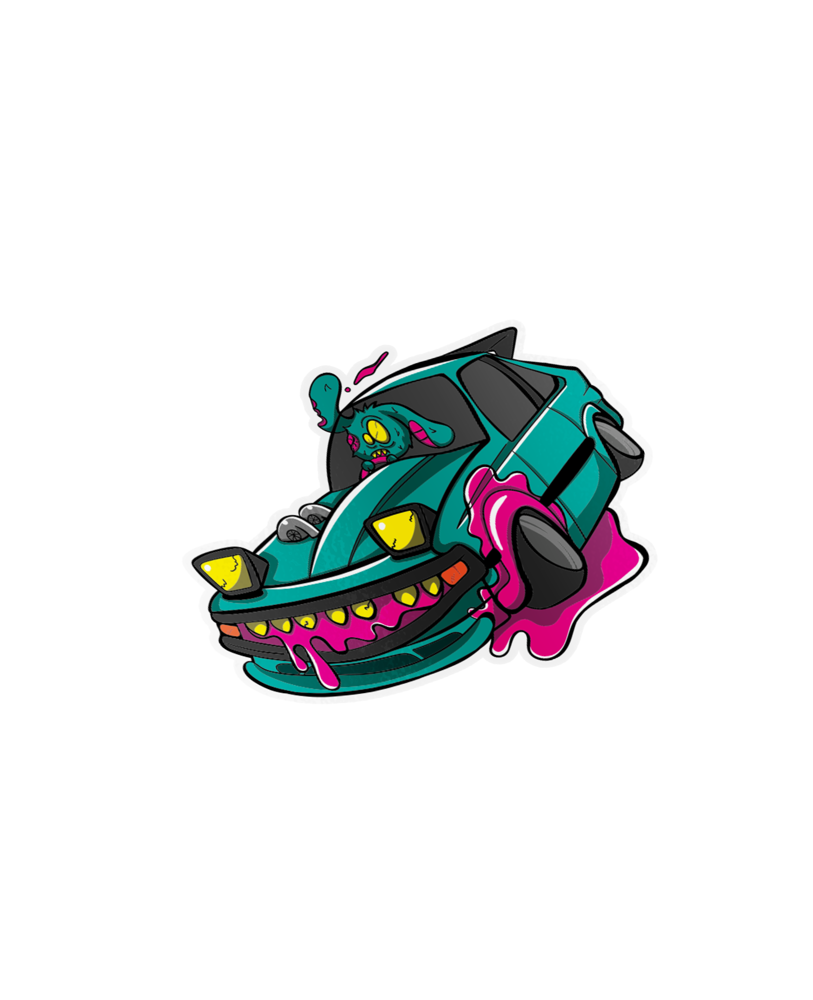 Zombie Stickers - Bunny, Logo, Supra (Single or set)