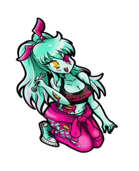 Zombie Sakura & Meiko - XL Kisscut stickers