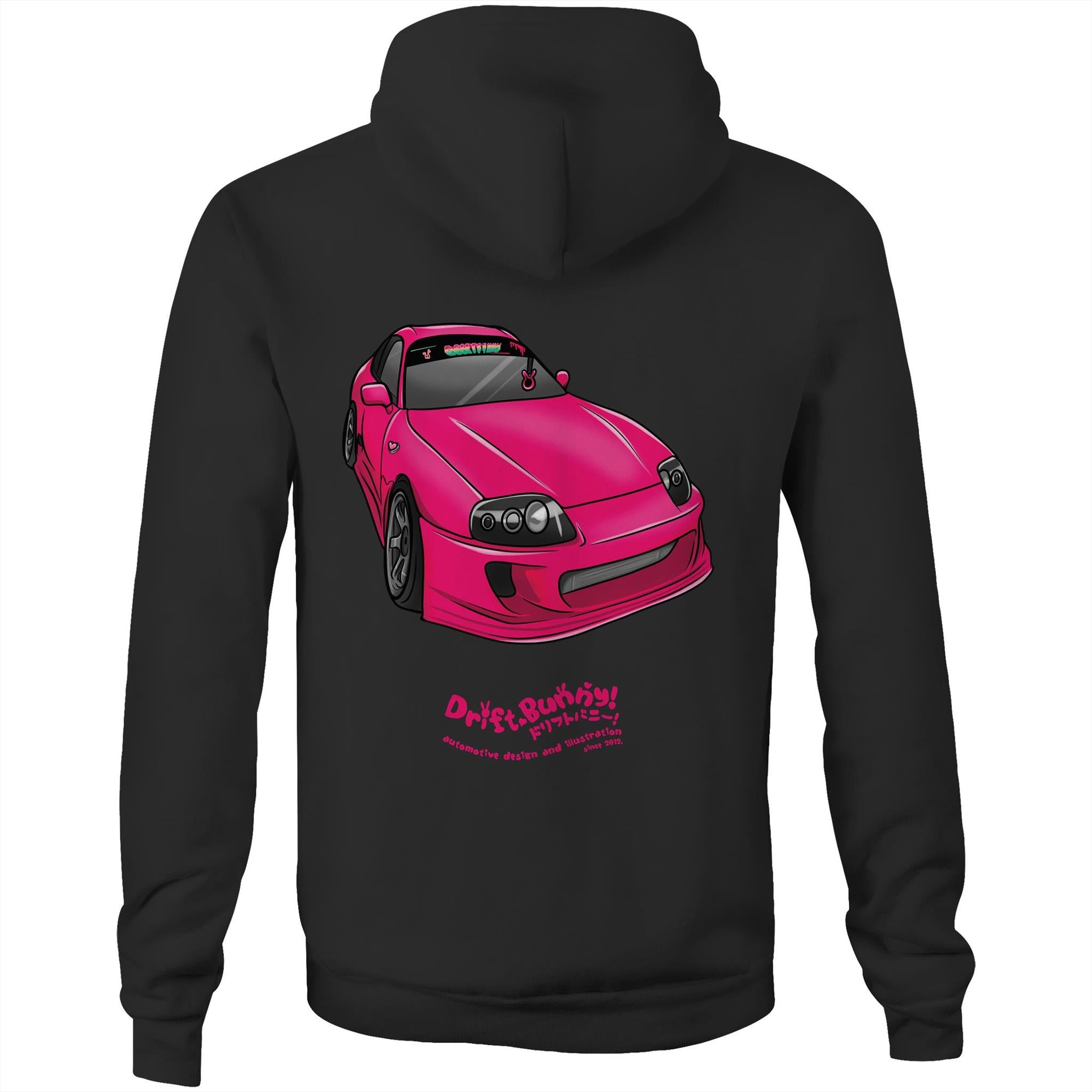 May's Pink Supra hoodie  Drift bunny decals