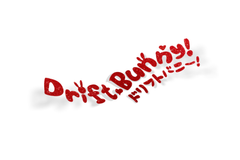 Drift Bunny Kawaii Logo - Red Glitter Limited  Drift bunny decals