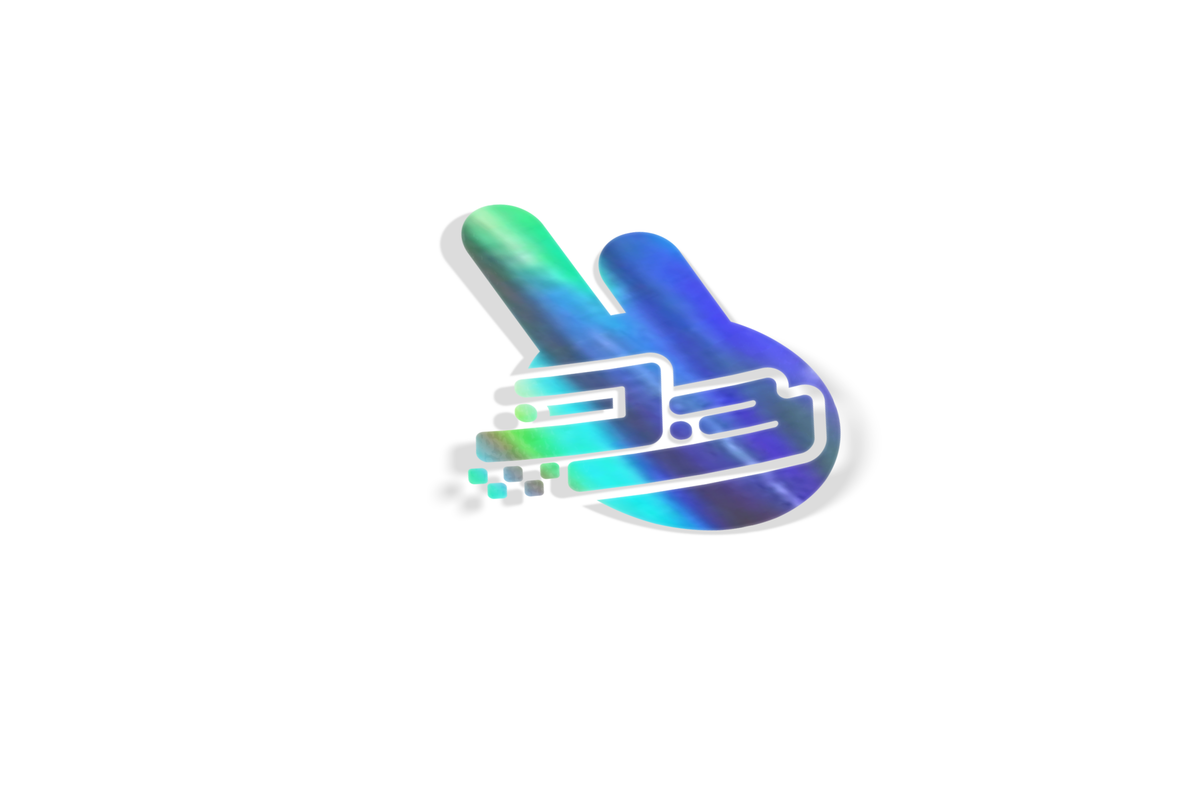Drift Bunny - Magical Racer Logo 'DB' Holo Diecut  Drift bunny decals