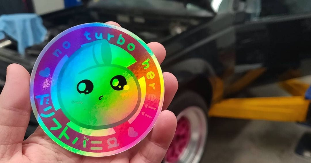 no turbo here kawaii holo new Drift bunny decals