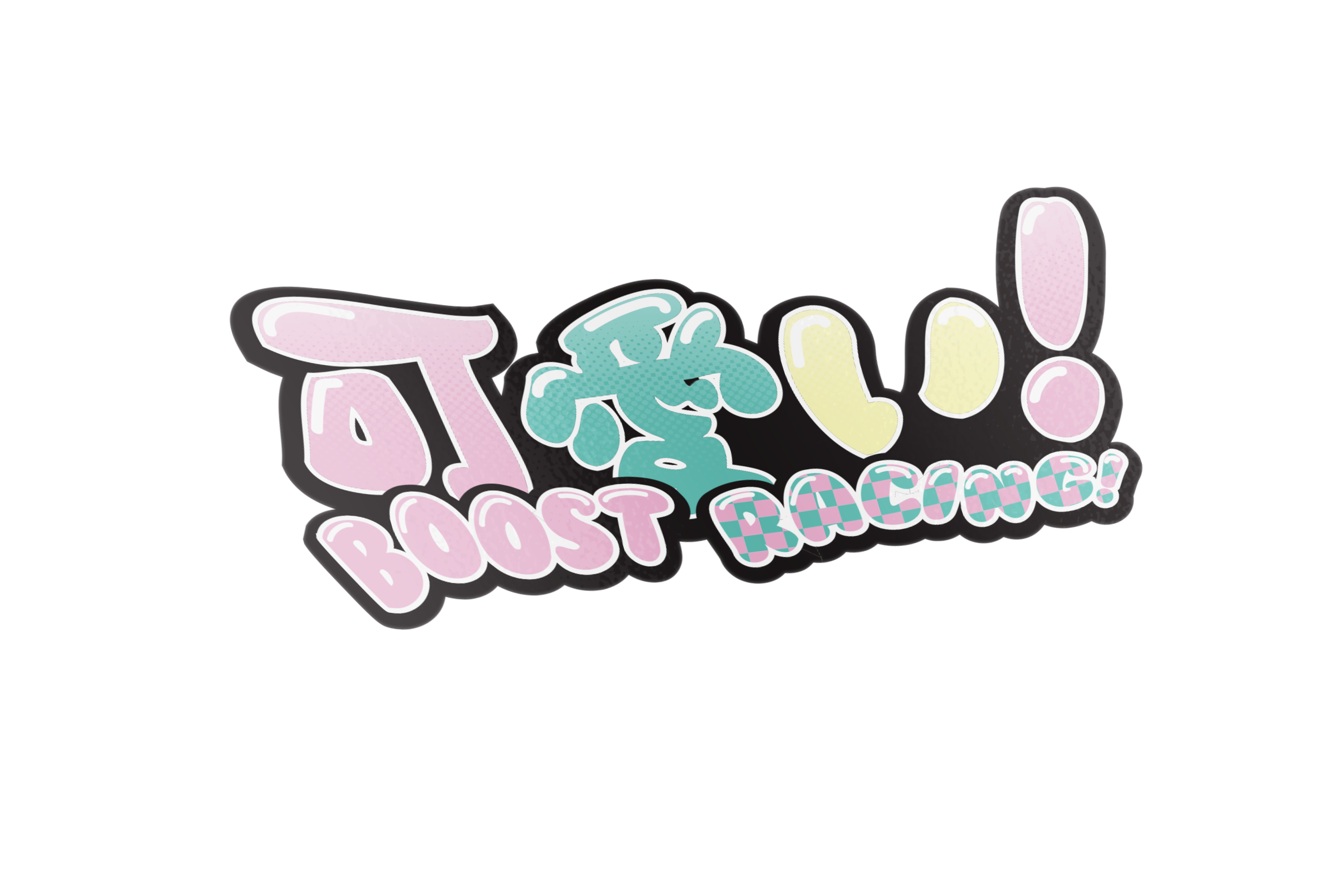 Kawaii boost racing! Diecut  Drift bunny decals