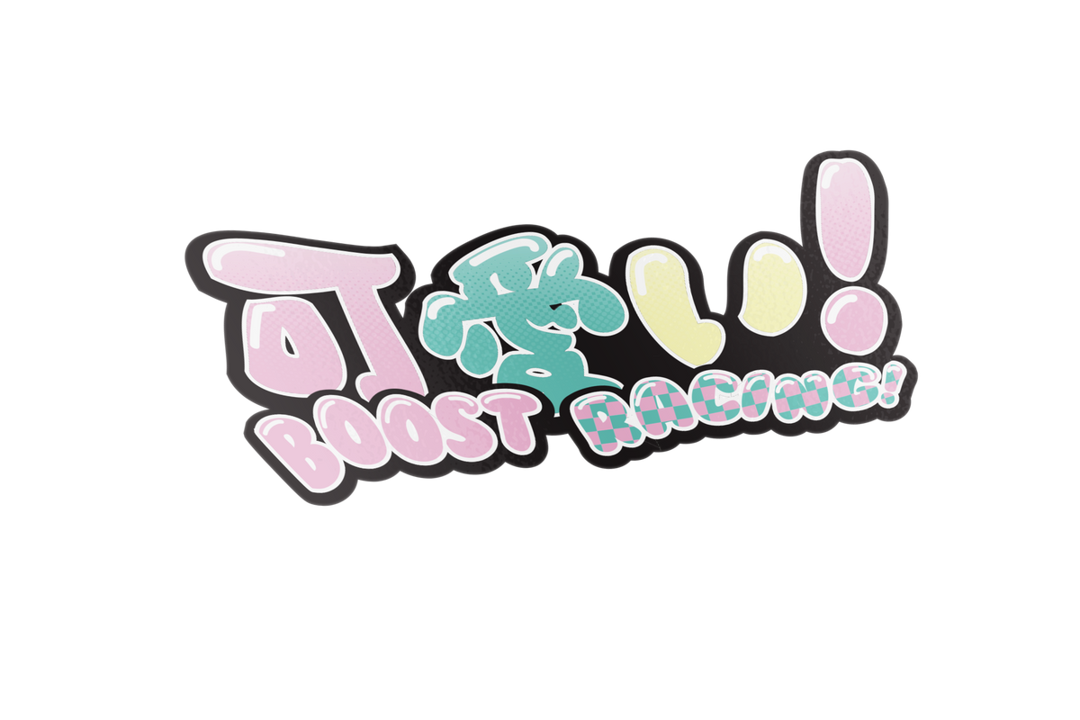 Kawaii boost racing! Diecut  Drift bunny decals