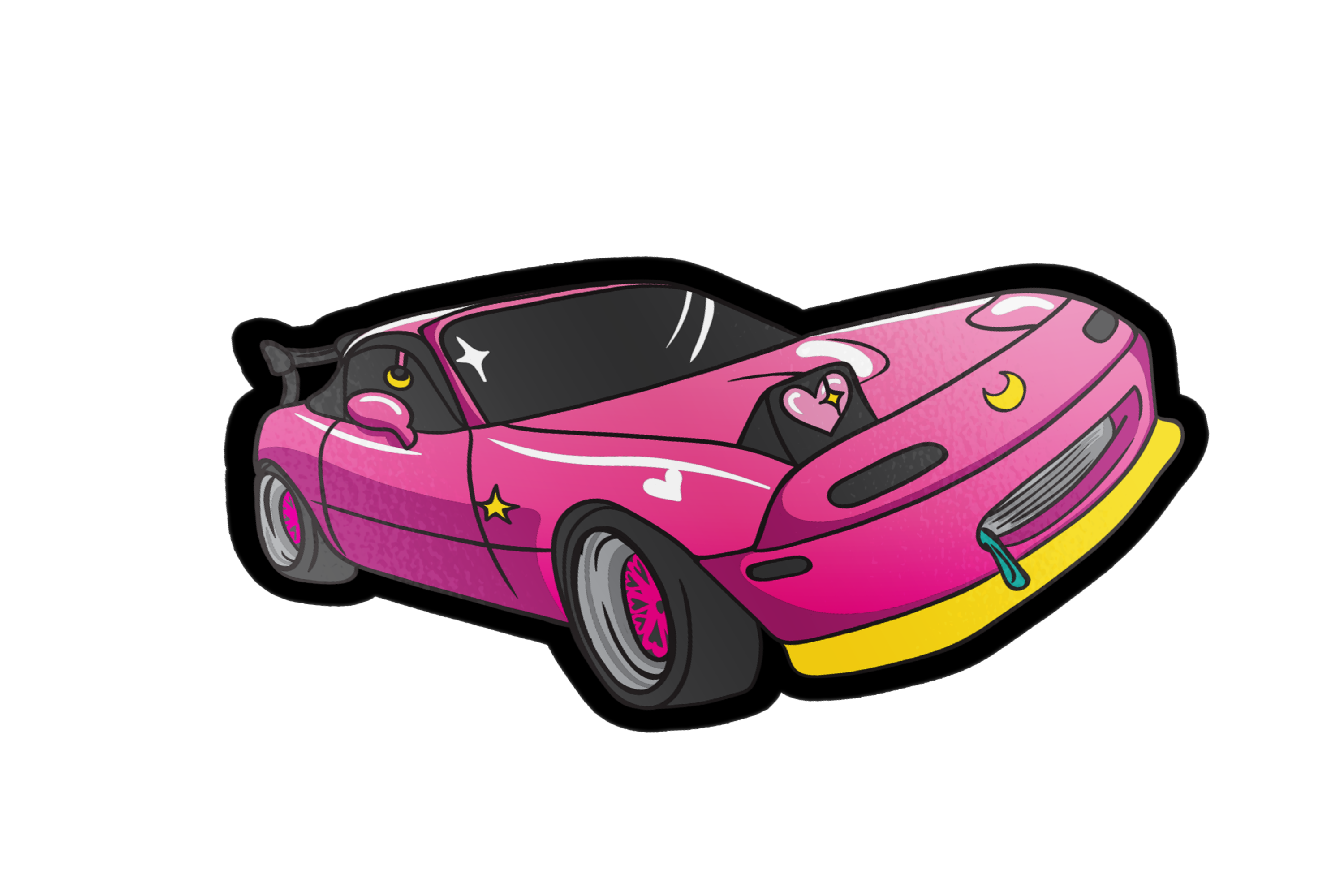 Moon mx5 diecut new Drift bunny decals