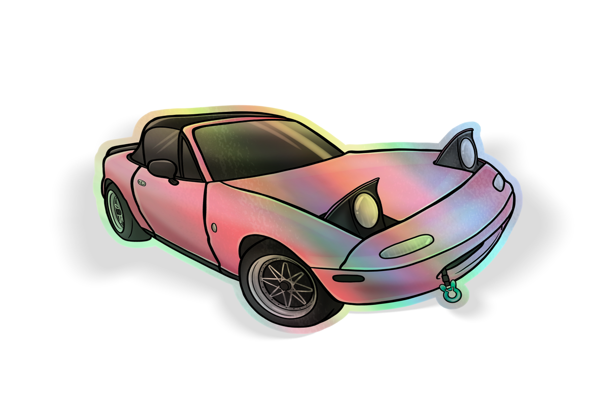 May's Miata - Bubblegum Pink Holo new Drift bunny decals